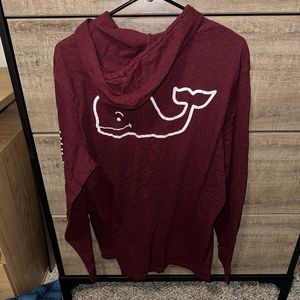 Men’s Vineyard Vines Lightweight Hoodie - Maroon
